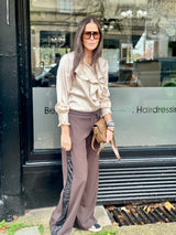 Charlie Ruffle Shirt Champagne