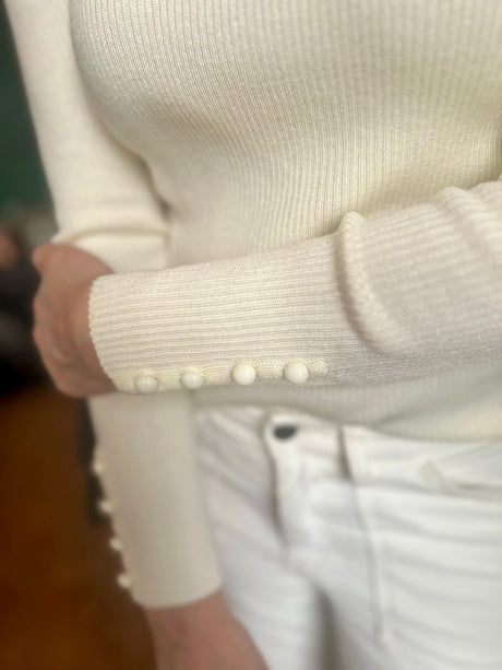 Claire Turtle Neck Knit - Cream