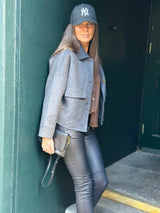 Jean Lux Leather Look Black