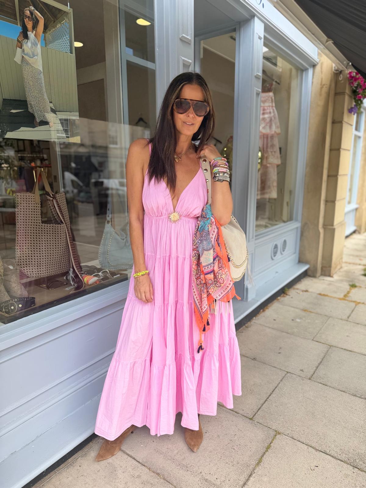 Dahlia Maxi Dress - Pink