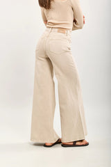 Ibiza Wide Leg Jean - Stone