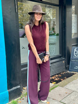 Tempest Pant - Cherry & Blue