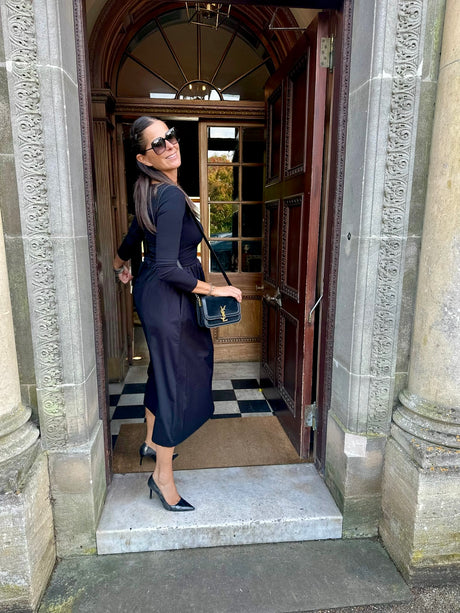 April LS Dress Black