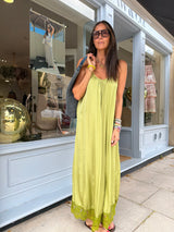 Posie Slip Dress - Green