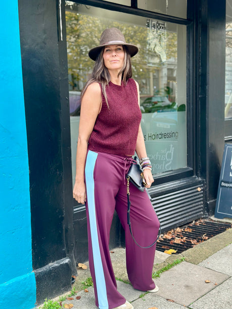 Tempest Pant - Cherry & Blue