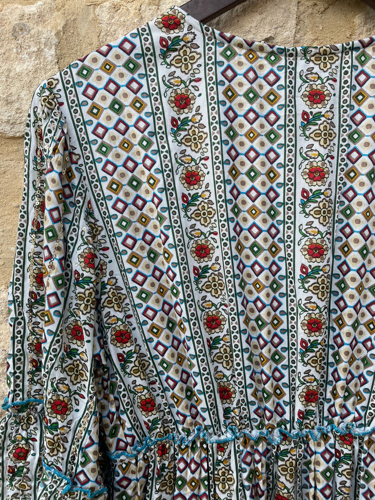 Praise Dress Aqua Mix