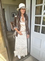 Victoria Velvet Blazer - Mushroom