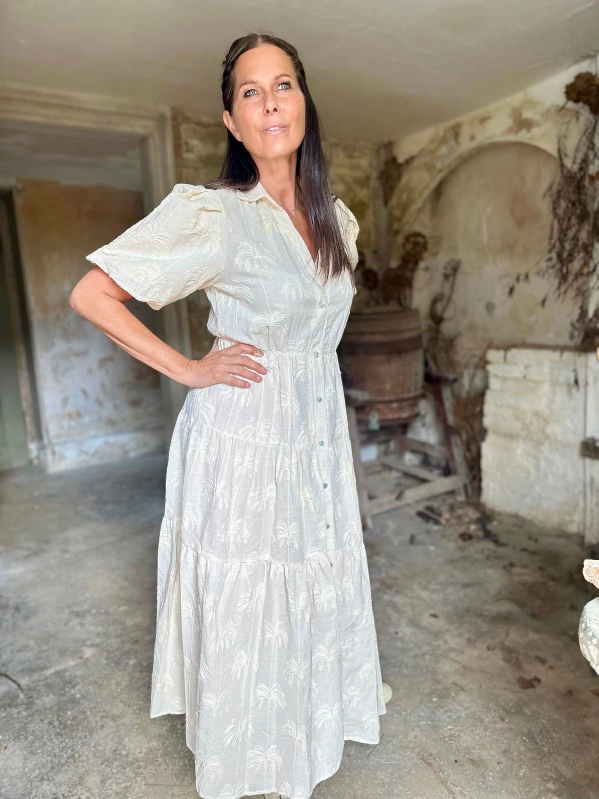 Alana Maxi Dress - Cream