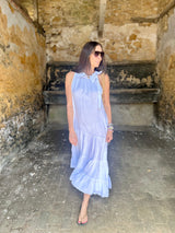 Bella B Linen Dress White