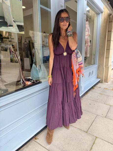 Dahlia Maxi Dress - Cherry