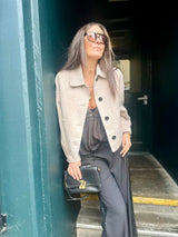 Reece Cropped Jacket - Neutral