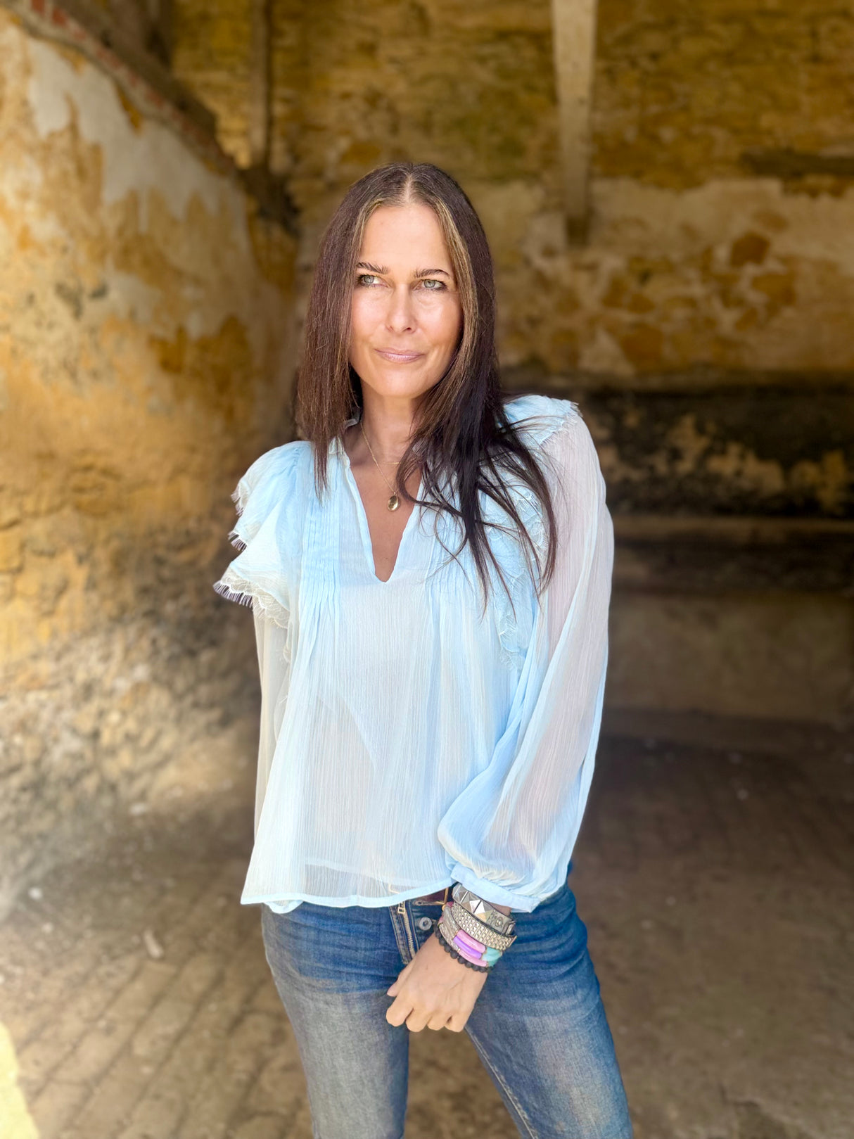 Bloom Blouse - Blue