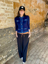 Tempest Pant - Black With Tan Stripe