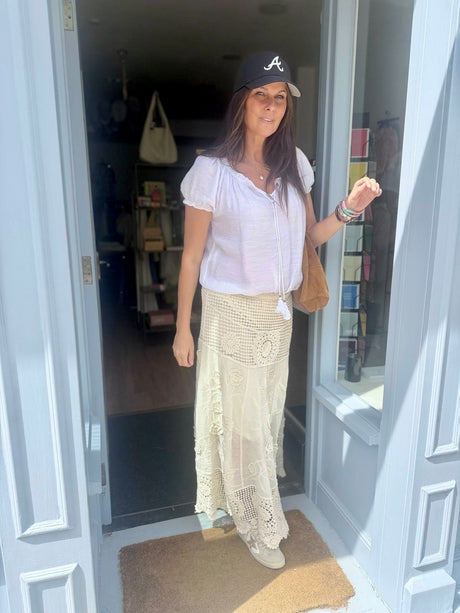 Juliette Crochet Maxi Skirt