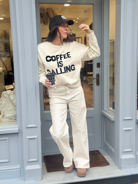 Baker Wide Leg Jean - White