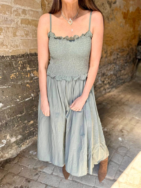 Meadow Maxi Dress - Khaki
