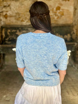 Juliette Vest Blue/Cream