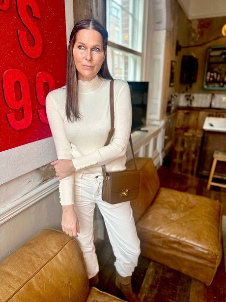Claire Turtle Neck Knit - Cream
