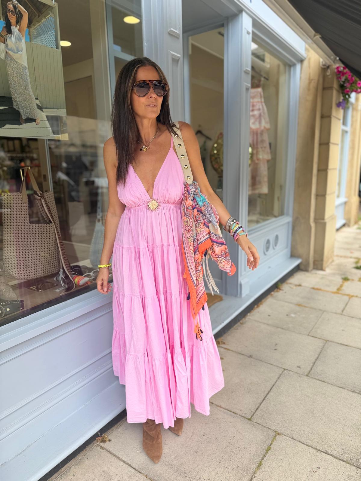 Dahlia Maxi Dress - Pink