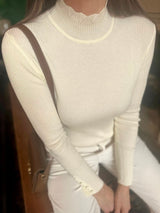 Claire Turtle Neck Knit - Cream