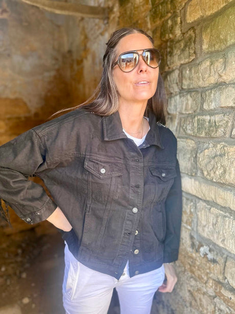 Dallas Denim Jacket Black