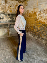 Tempest Pant - Black With Gold Sequin