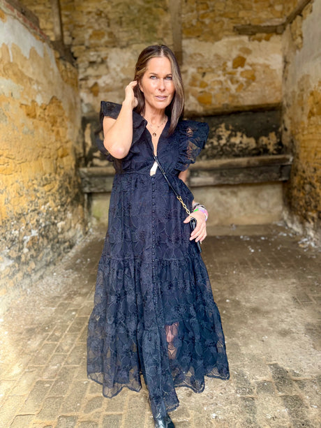 Mila Lace Dress - Black