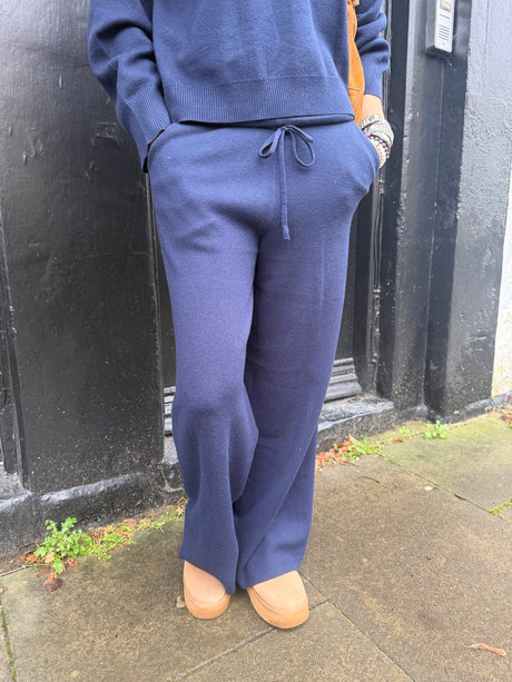 Temper Knitted Jogger- Navy