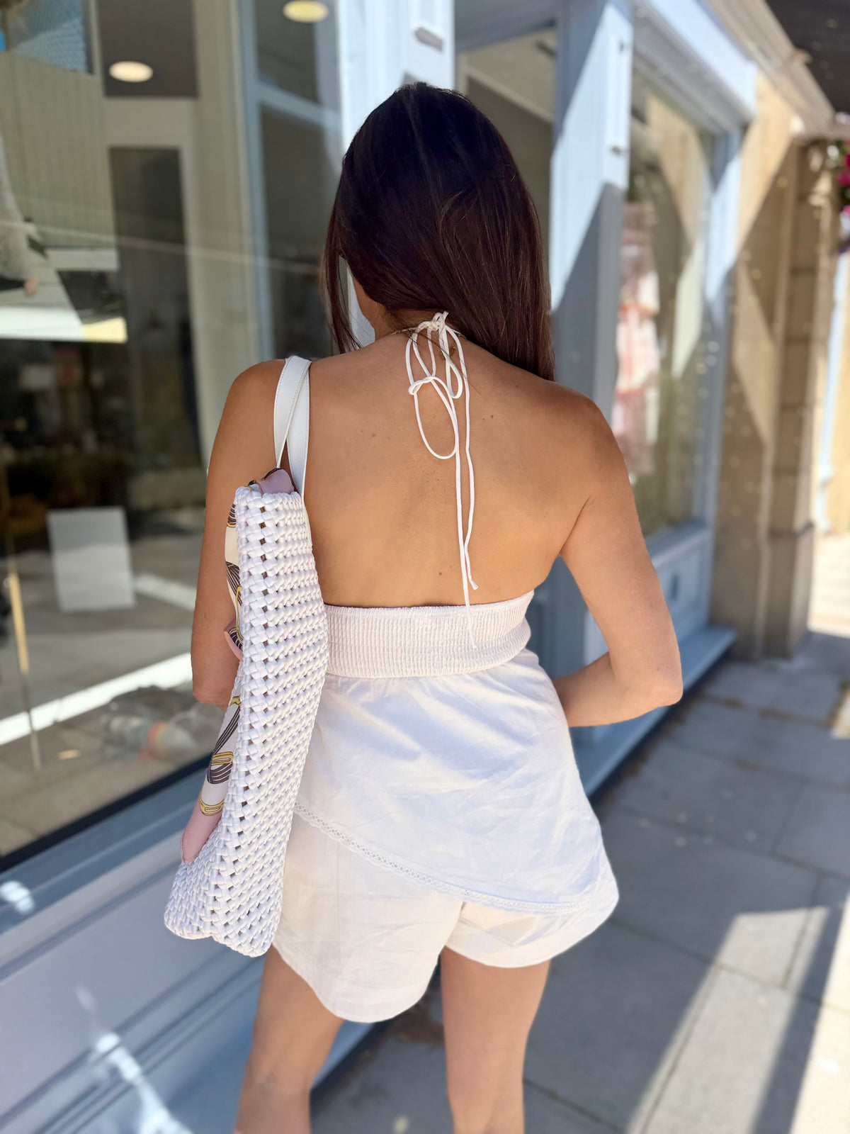 Primrosa Embroidered Halter Top