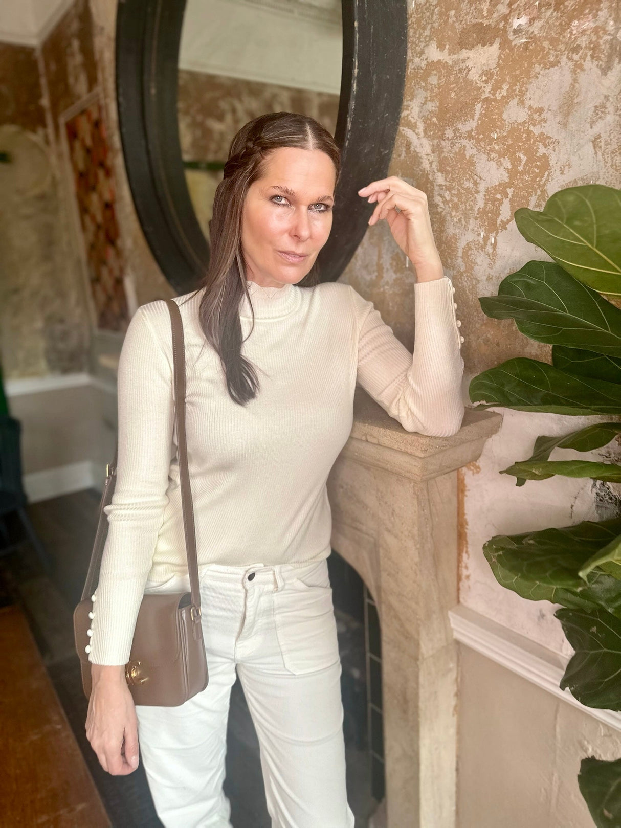 Claire Turtle Neck Knit - Cream