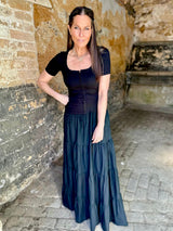 Amber Maxi Skirt - Black