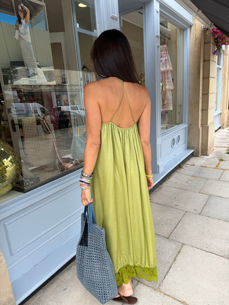 Posie Slip Dress - Green