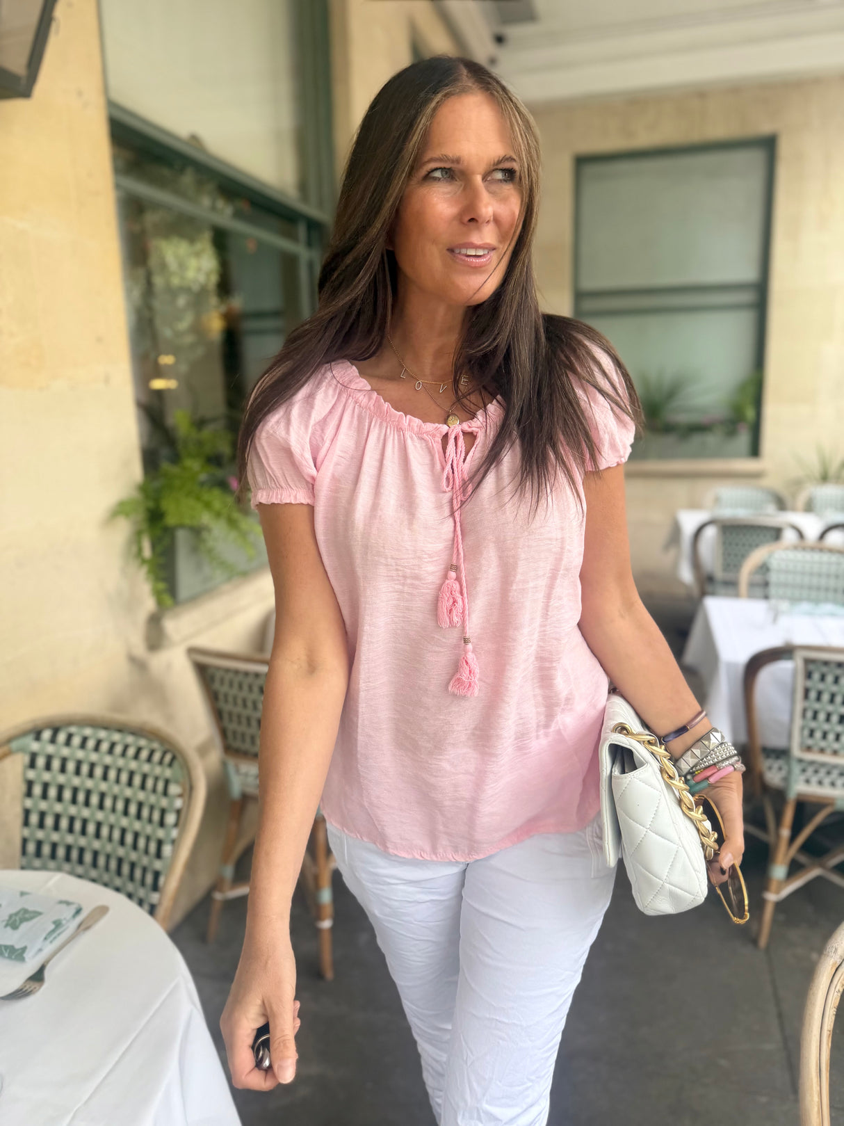 Rhea Light weight Blouse - Pink