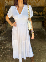 Noa Lightweight Maxi Dress - White
