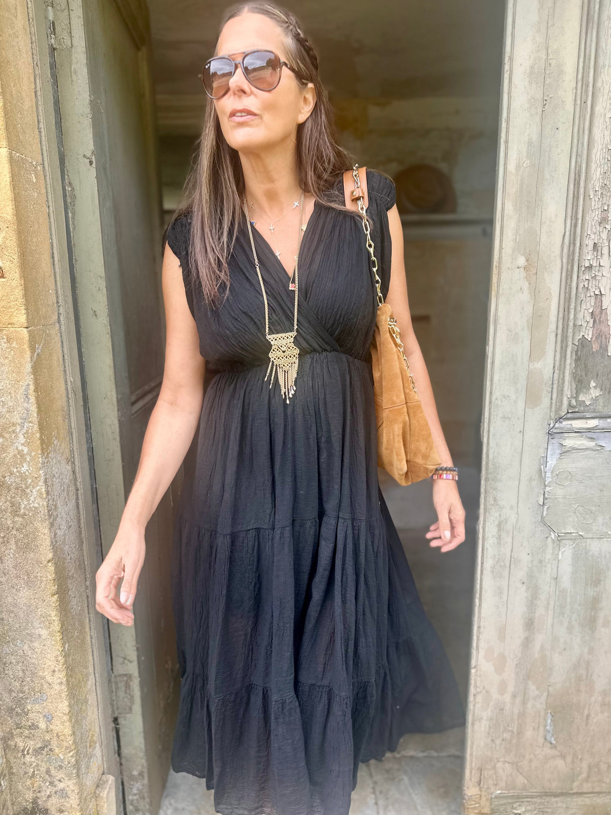 Belle Maxi Dress - Black