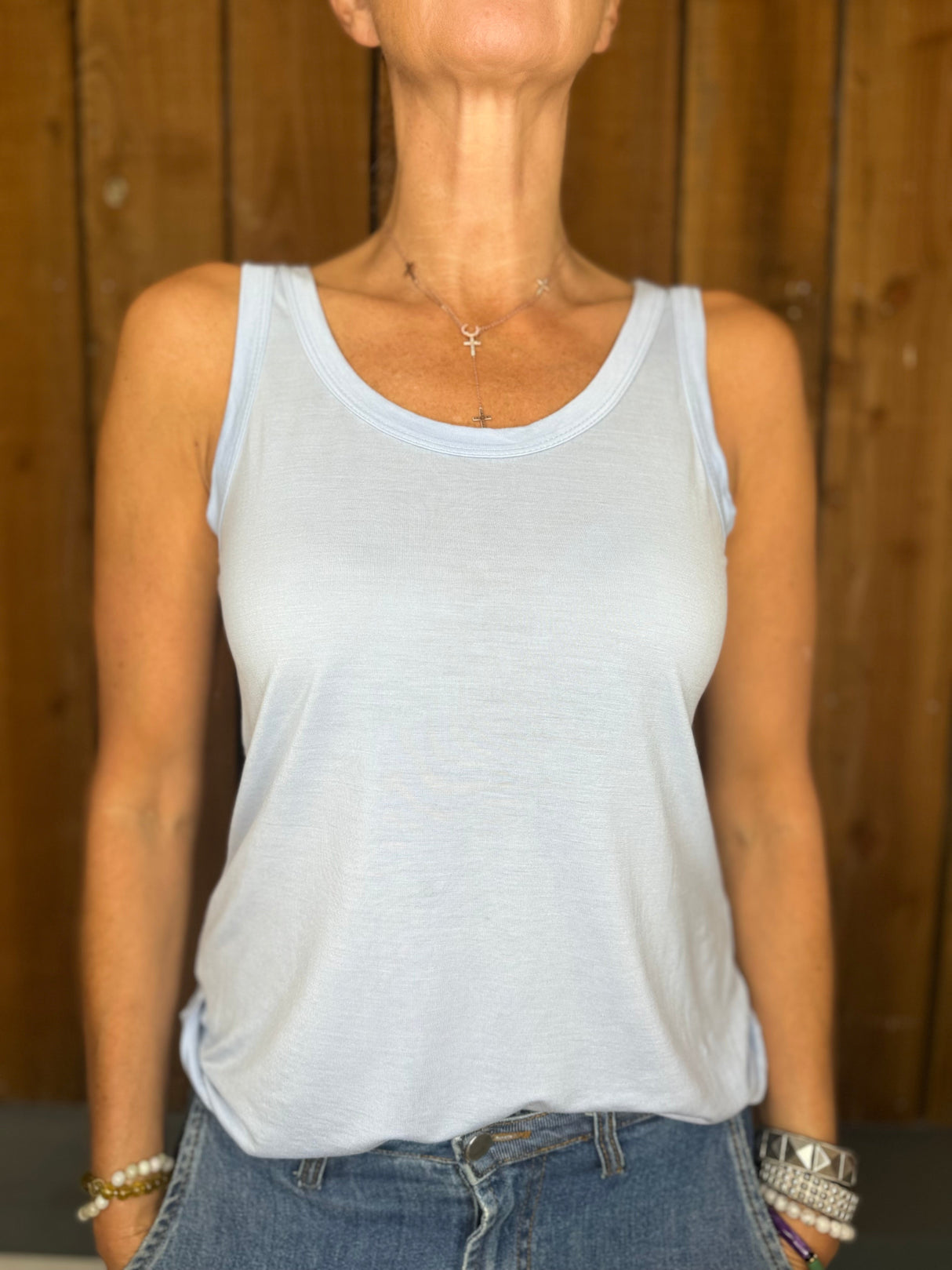 Long Island Tank - Sky Blue