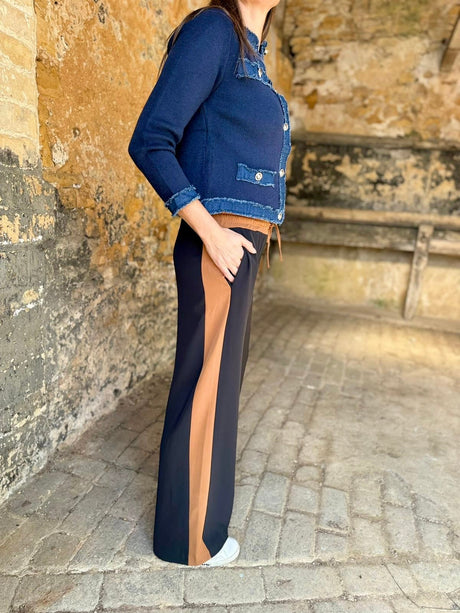 Tempest Pant - Black With Tan Stripe