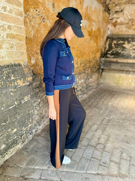 Tempest Pant - Black With Tan Stripe
