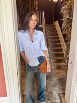 Lark Stripe Shirt - Sky Blue