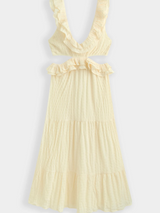 Lila Cut Out Maxi Dress - Lemon