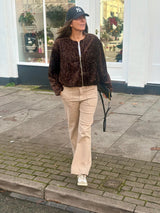 Crush Wide Leg Jean - Putty