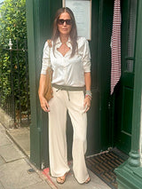 Camille Satin Shirt Nude