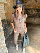 Jules Jumpsuit Chocolate