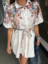 Lea Printed mini dress