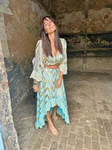 Jasmine Top - Aqua