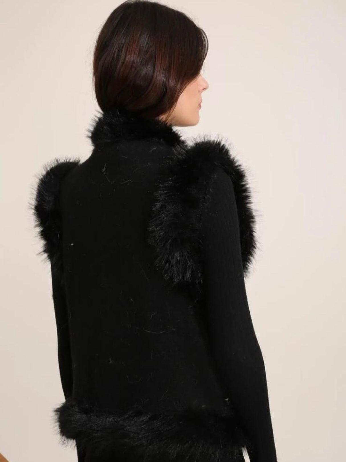 Noah Knitted Gilet - Black