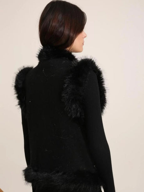 Noah Knitted Gilet - Black