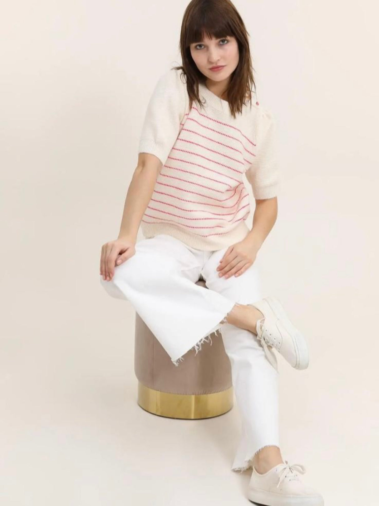 Etienne Knit - Pink Stripe