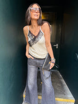 Harley Sequin Camisole Ivory