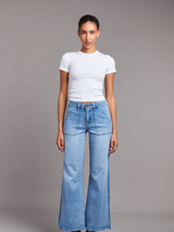 Crush Wide Leg - Light Denim